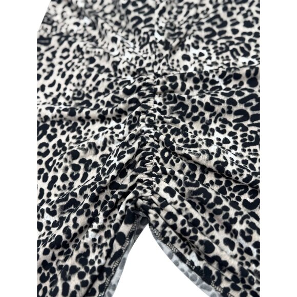 Vicente Camuto Size XS Womens Leopard Print Ruched Sleeveless Stretchy Fabric - Picture 10 of 12